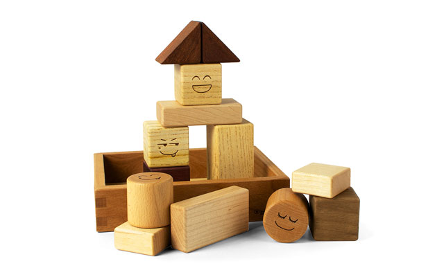 Soopsori Wooden Rattle Blocks (13 pcs)
